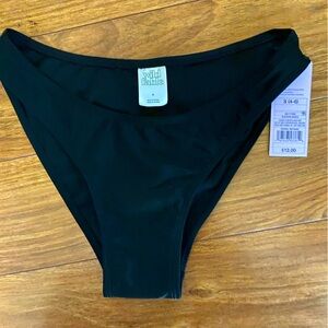 Wild Fable black bikini bottom, size small